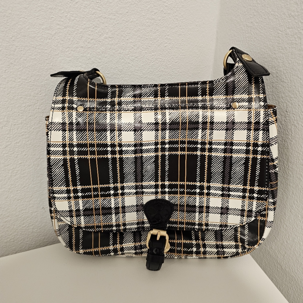 Patricia Nash London saddle bag plaid